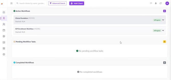 Active workflows