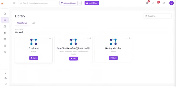 Workflow library