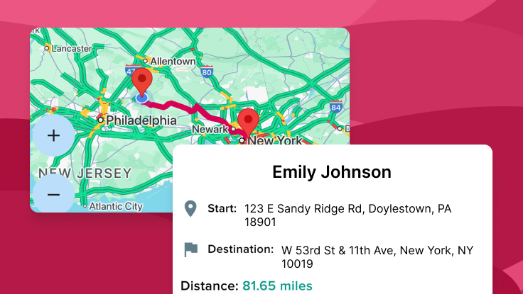 Electronic Visit Verification map