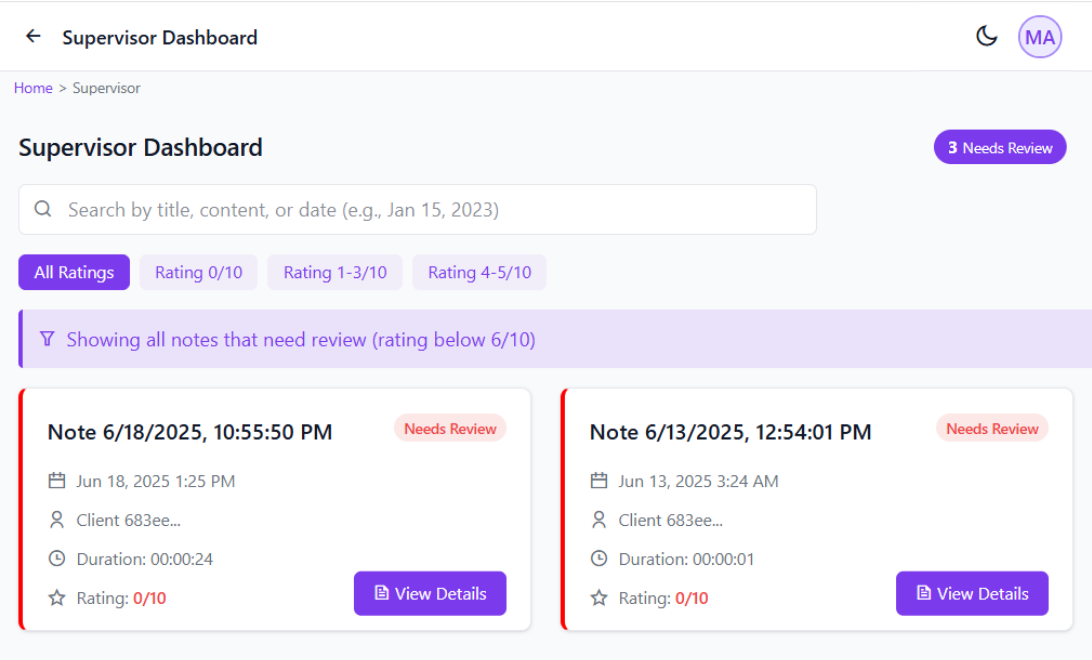 Supervisor Dashboard - large